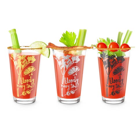 Bloody Mary Time Cocktail Glasses