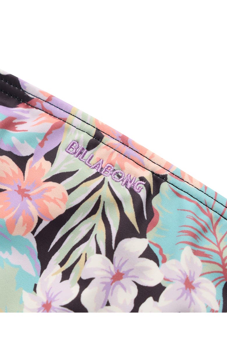 Billabong Kids' Sunshine Diaries Floral Two-Piece Swimsuit, Alternate, color, Black Sands