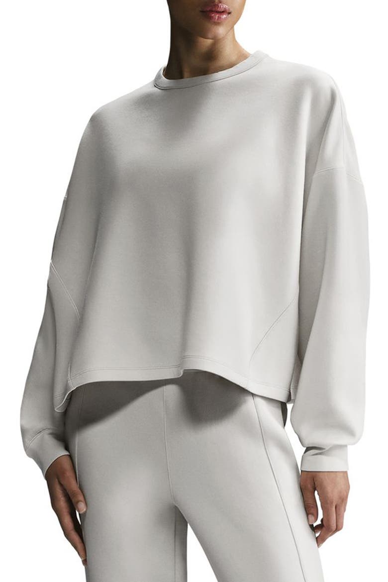 ImpossiblySoft Dri-FIT Oversize Sweatshirt, Main, color, 104 LIGHT OREWOOD BROWN/LIGHT IRON ORE