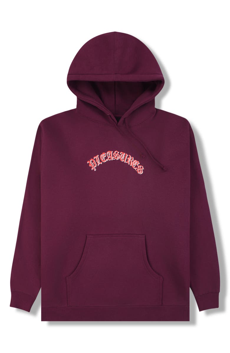 PLEASURES Mirror Hoodie, Alternate, color, Eggplant