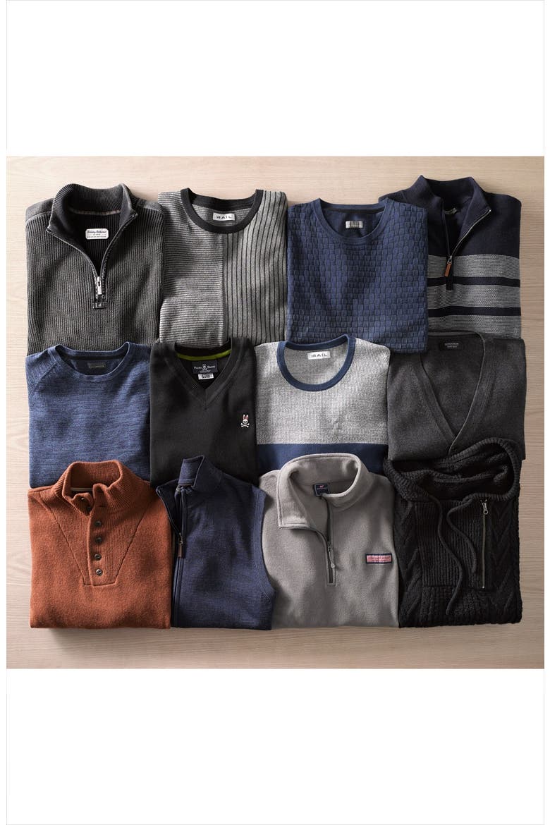 'Flip Side' Reversible Quarter Zip Pullover, Alternate, color, DOUBLE CHOCOLATE