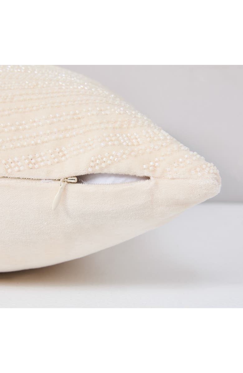 Chuks Collins x Lush Decor Swirls & Gills Pillow Cover, Alternate, color, Cream