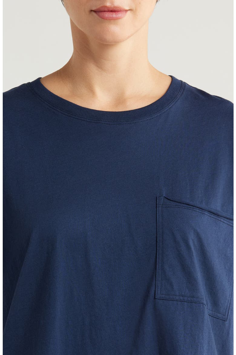 Organic Pima Cotton Short Pajamas, Alternate, color, DEEP BLUE