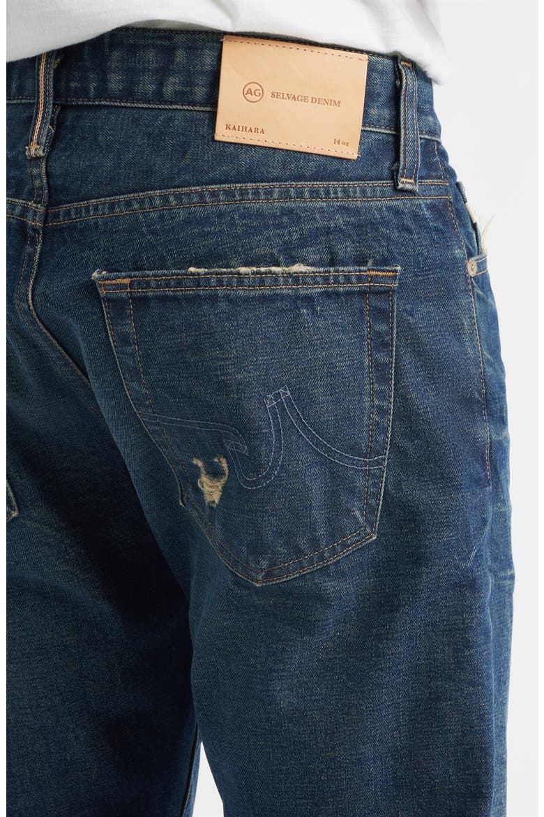 Tellis Slim Heritage Rigid Red Line Selvedge Jeans, Alternate, color, 3 YEARS GOLDEN HOUR