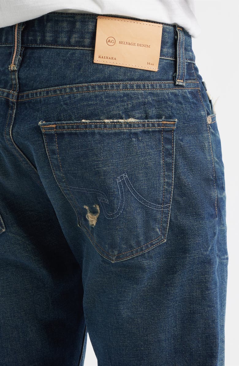 AG Tellis Slim Heritage Rigid Red Line Selvedge Jeans, Alternate, color, 3 Years Golden Hour