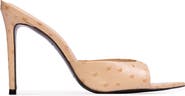 BLACK SUEDE STUDIO Brea Ostrich Mule