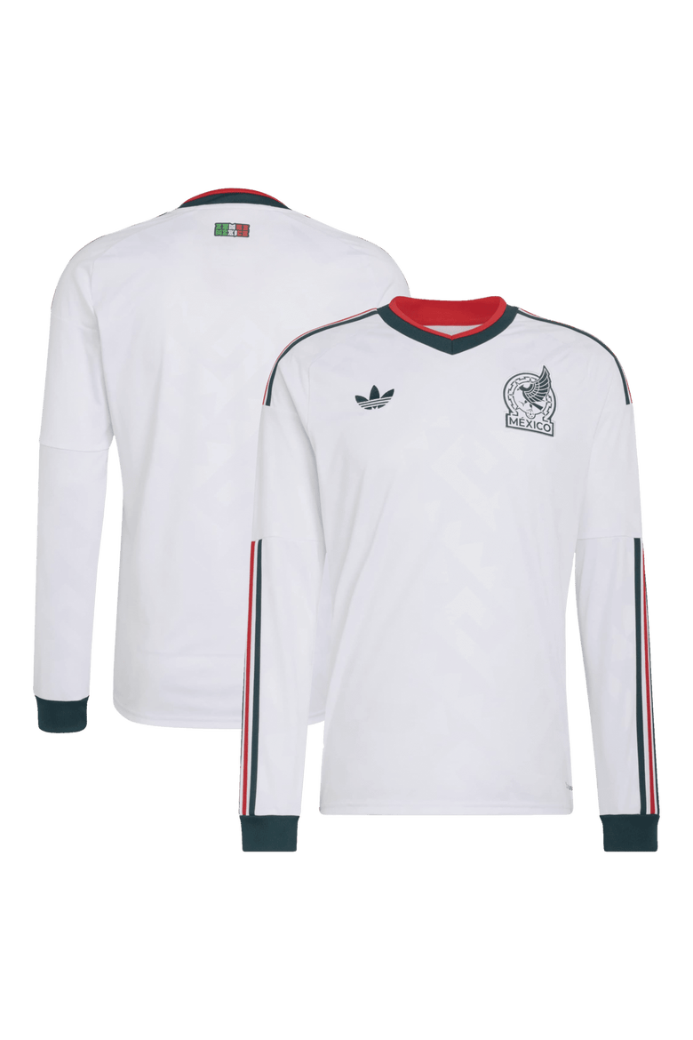 Men's adidas  White Mexico National Team 2026 Away Replica Long Sleeve Jersey, Main, color, White