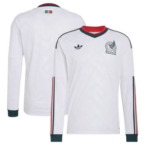 Men's adidas  White Mexico National Team 2026 Away Replica Long Sleeve Jersey