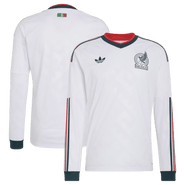 adidas Men's adidas White Mexico National Team 2026 Away Replica Long Sleeve Jersey