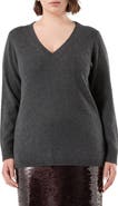 Marina Rinaldi Vampata Cashmere V-Neck Sweater