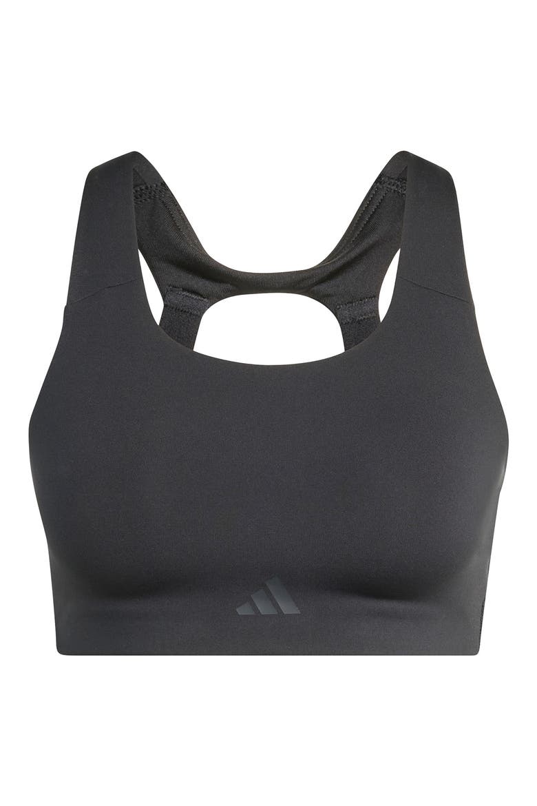 Optimum High Support Racerback Sports Bra, Alternate, color, BLACK/