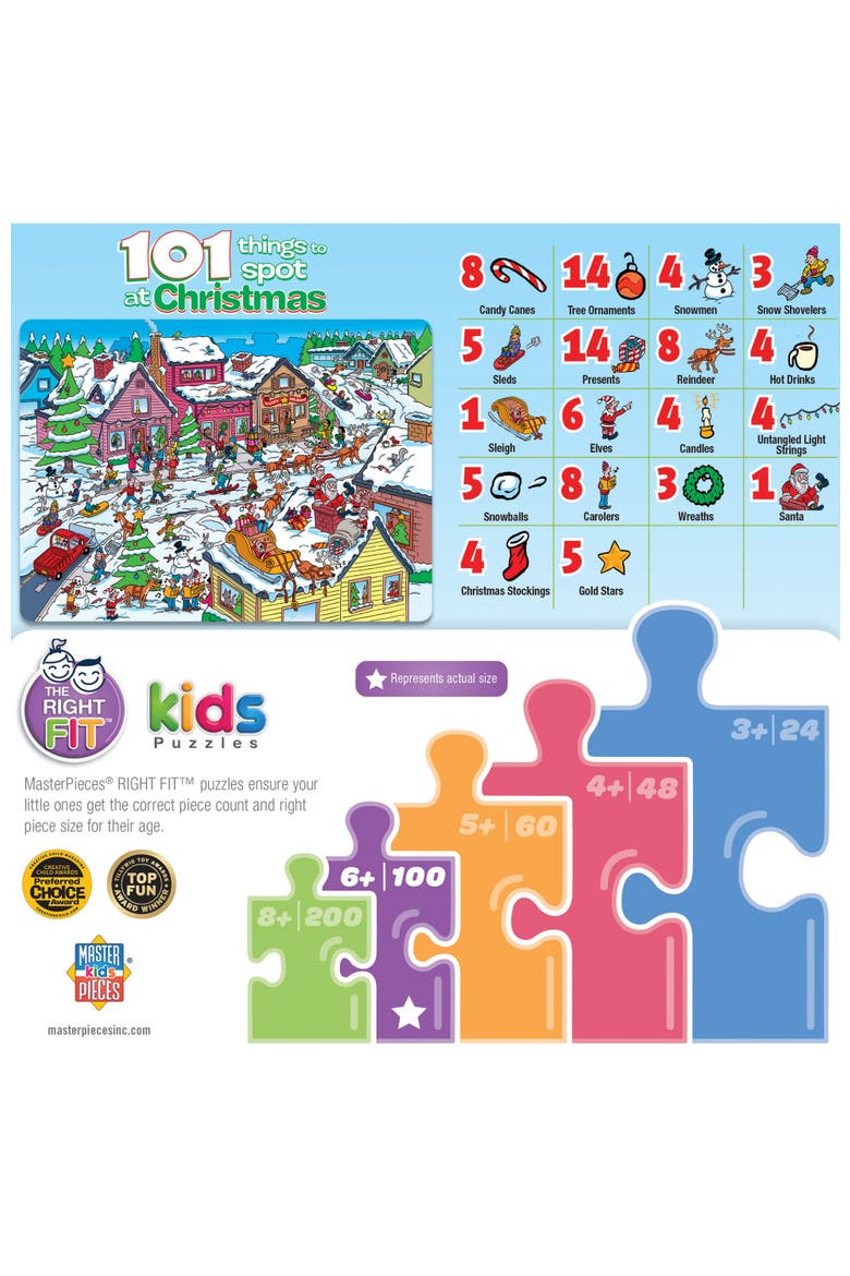 101 Things to Spot Christmas Puzzle, Alternate, color, Multicolor