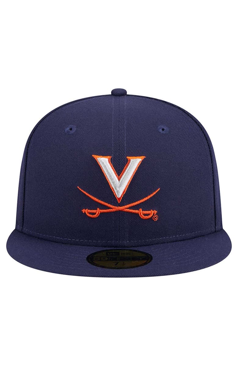 New Era Men's New Era Navy Virginia Cavaliers 59FIFTY Fitted Hat, Alternate, color, Navy