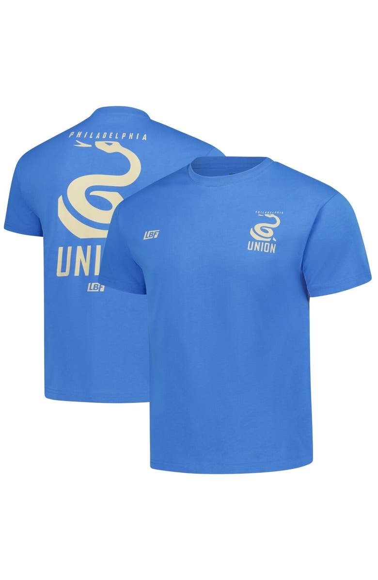 Live Breathe Futbol Unisex Live Breathe Futbol Light Blue Philadelphia Union Basics T-Shirt, Alternate, color, Light Blue
