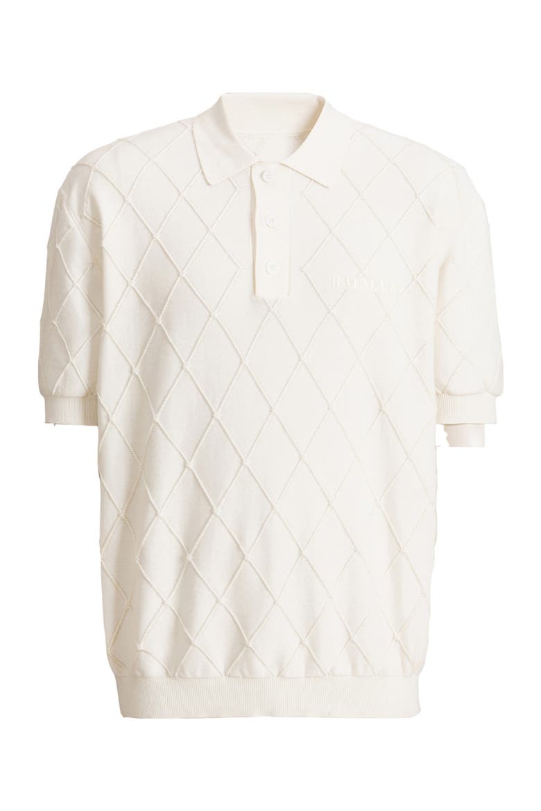 Vintage Knit Polo, Alternate, color, white