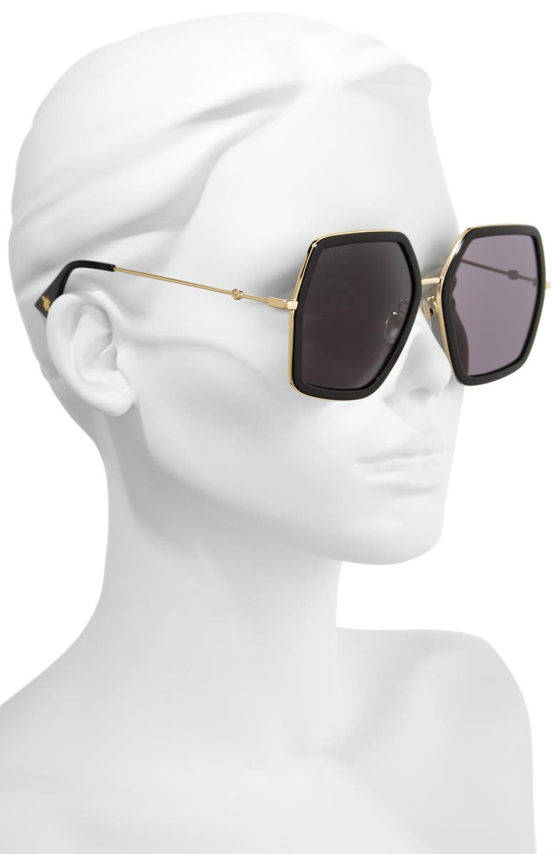 Gucci 56mm Sunglasses, Alternate, color,