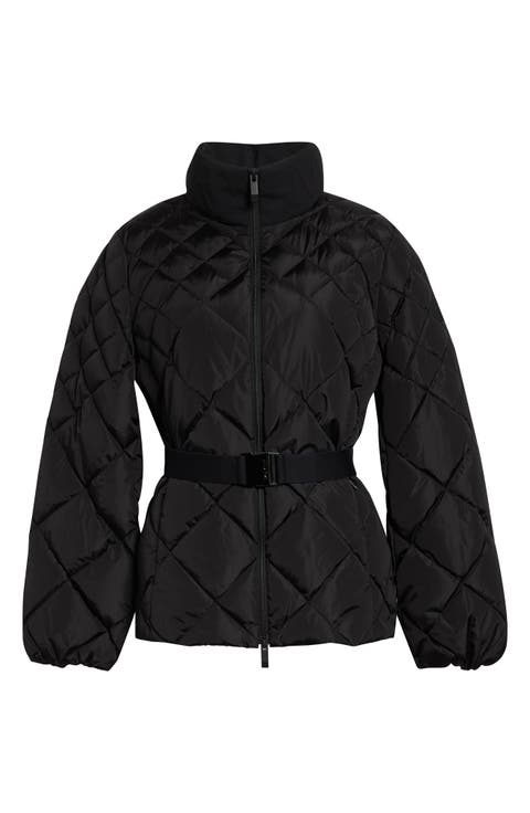 Balsamine Belted Water Repellent Quilted Down Jacket