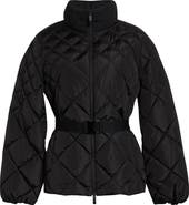 Moncler Balsamine Belted Water Repellent Quilted Down Jacket