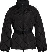 Moncler Balsamine Belted Water Repellent Quilted Down Jacket