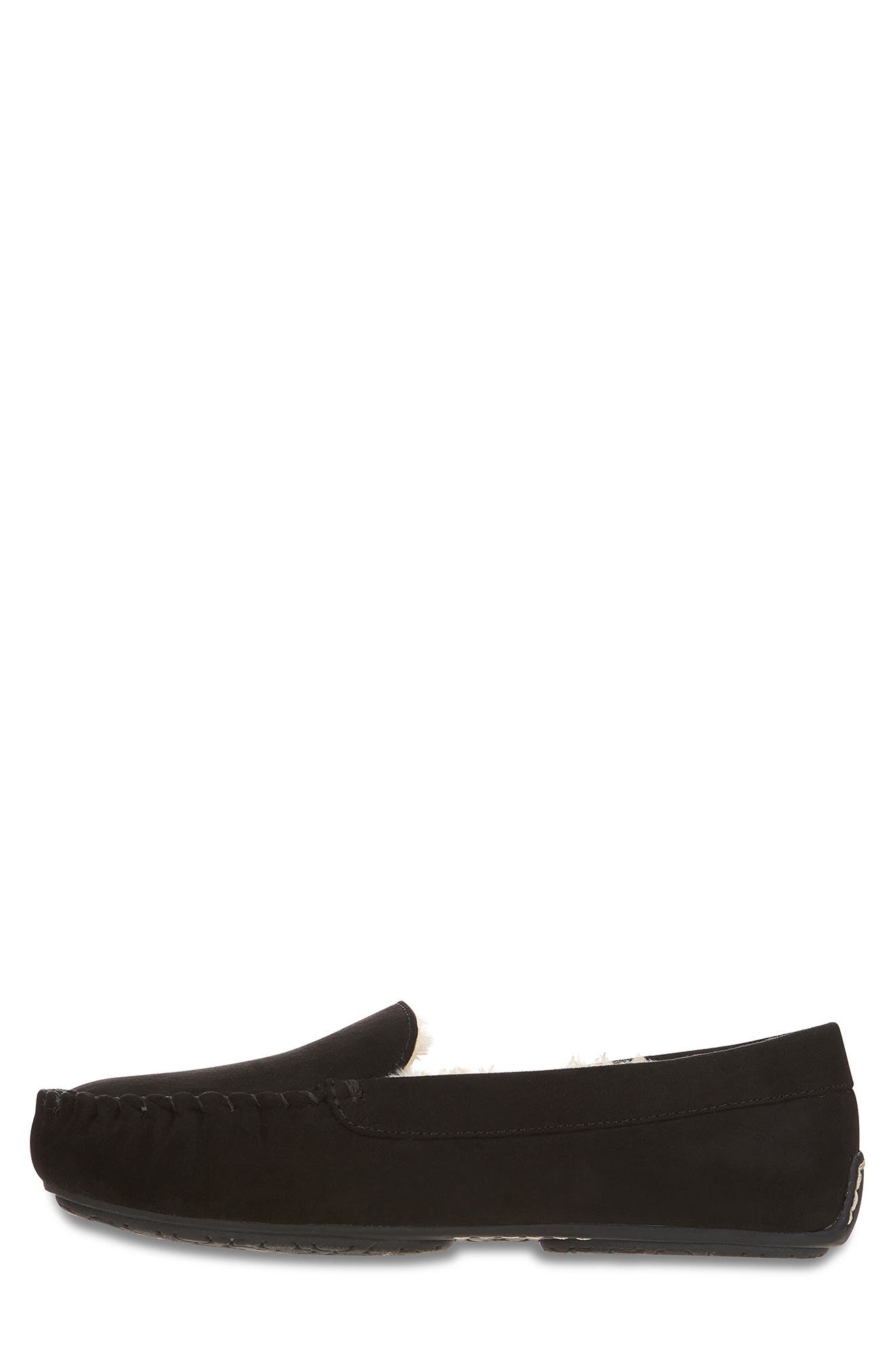 FLOOPI Faux Fur Lined Slipper, Alternate, color, Black