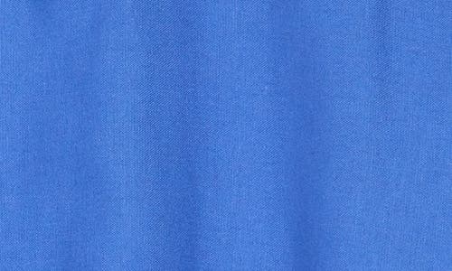 Ellen Tracy Embroidered Eyelet Short Sleeve Popover Top In Azure