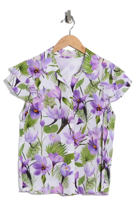 Ziggy Ruffle Cap Sleeve Top