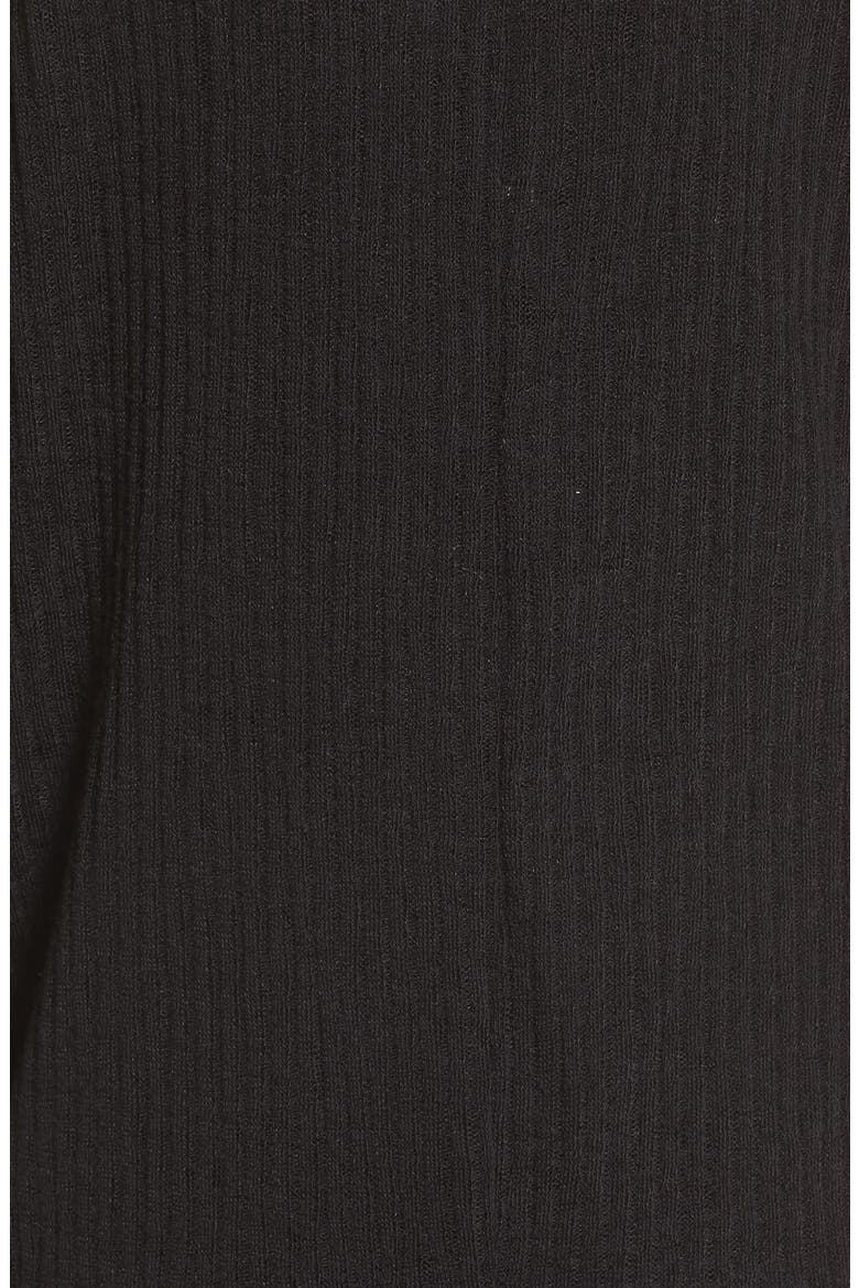 Ribbed Knit Cardigan, Alternate, color, BLACK