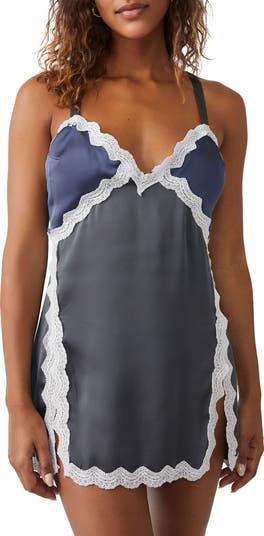 knee length dresses for ladies Free People So In Love Mini Slip Dress main image 1