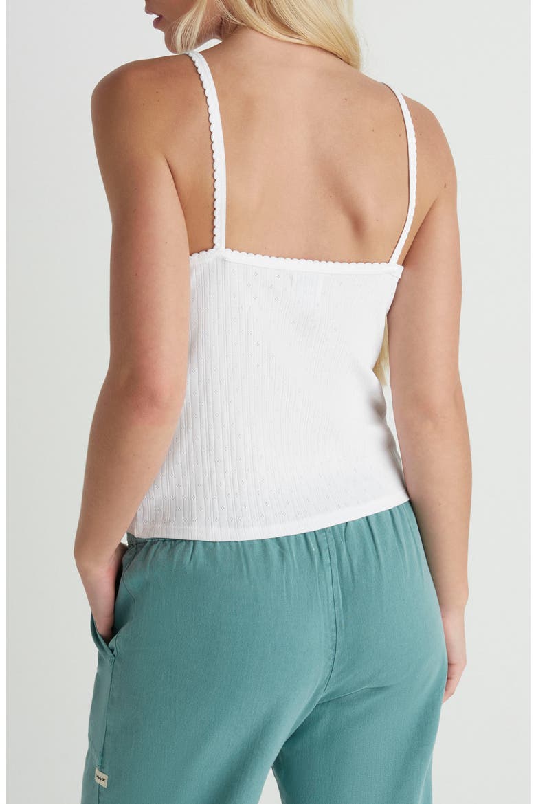 Simple Joys Pointelle Cotton Tank, Alternate, color, WHITE