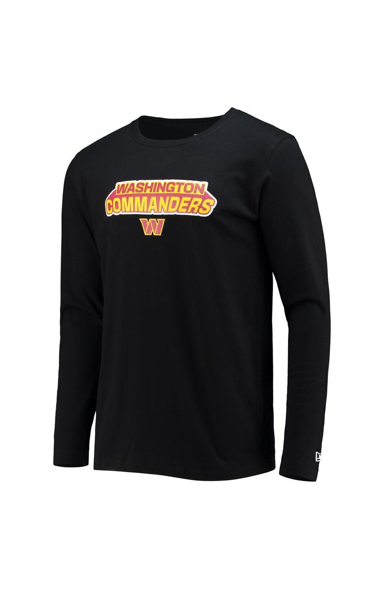 New Era Men's New Era Black Washington Commanders Long Sleeve T-Shirt, Alternate, color, Black