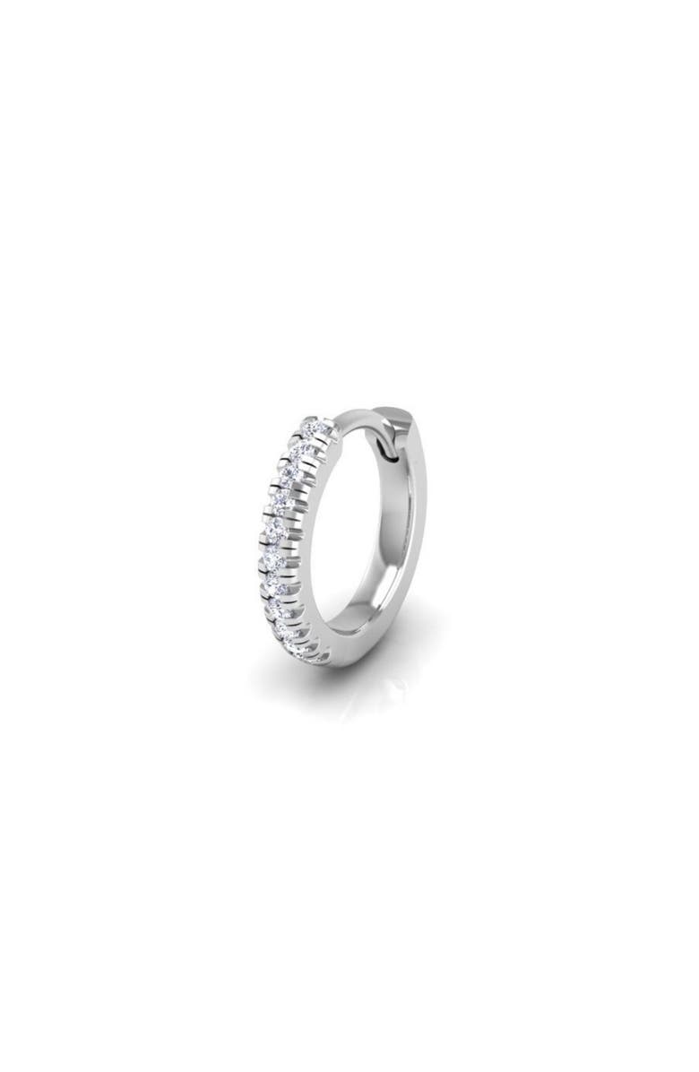 Seed2Stone Pavé-All-Day Single Hoop, Main, color, Silver