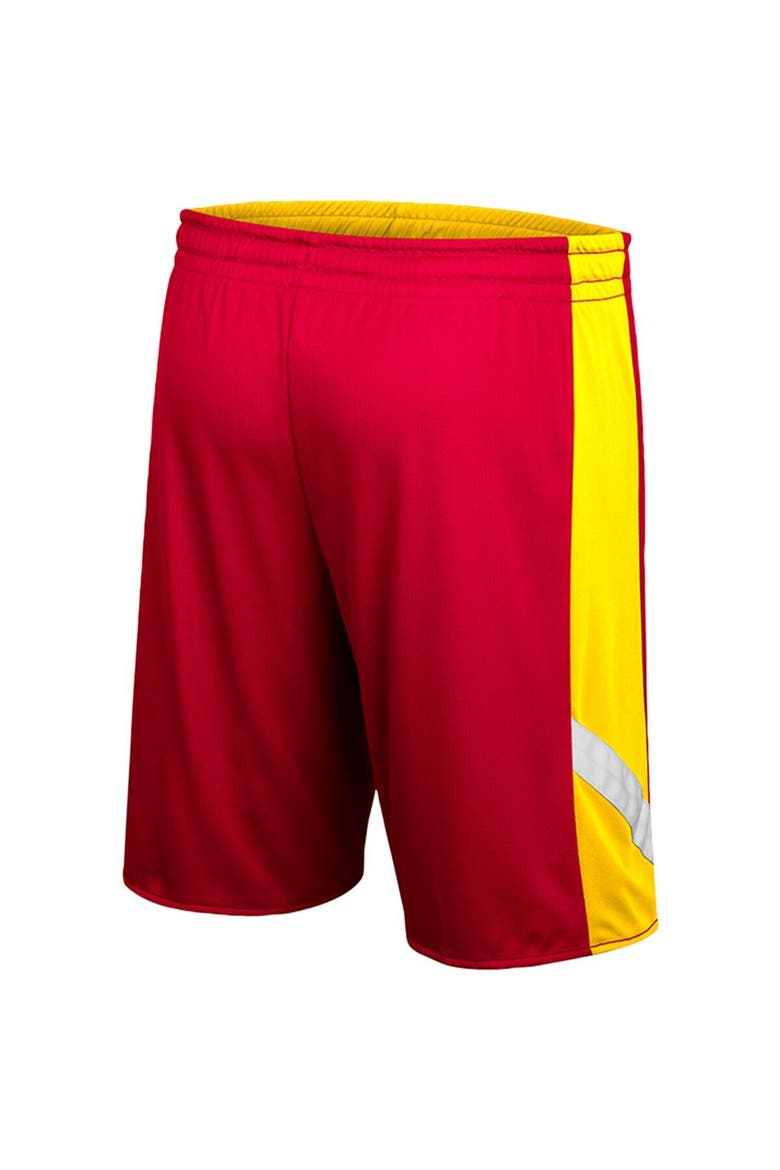 Men's Colosseum Cardinal/Gold Iowa State Cyclones Am I Wrong Reversible Shorts, Alternate, color, Cardinal