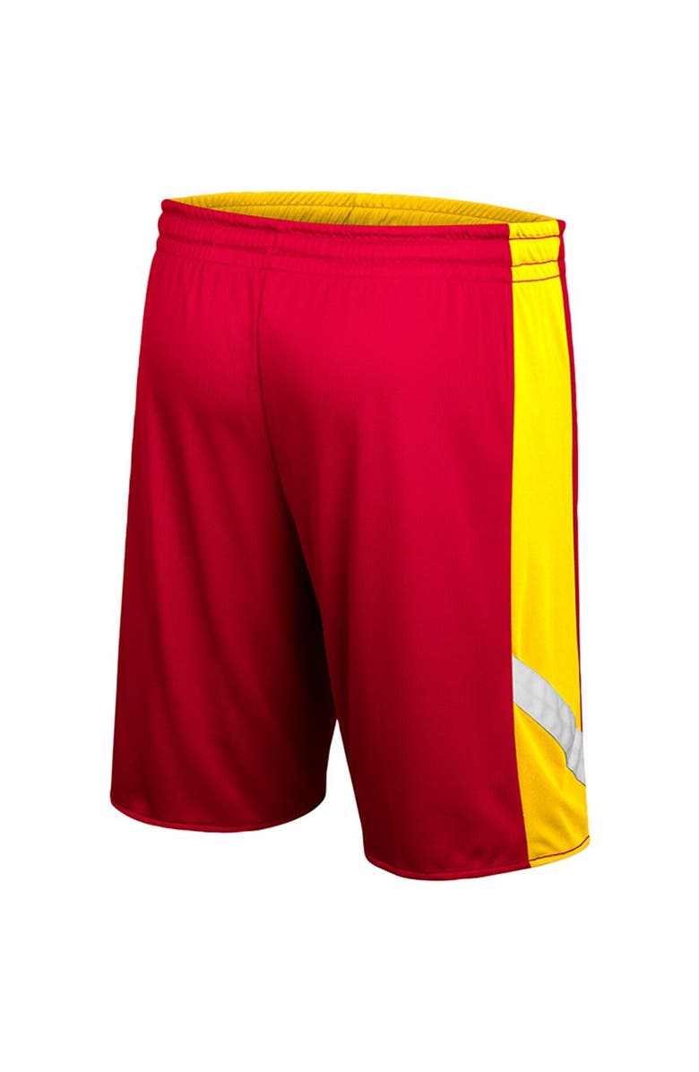 COLOSSEUM Men's Colosseum Cardinal/Gold Iowa State Cyclones Am I Wrong Reversible Shorts, Alternate, color, Cardinal