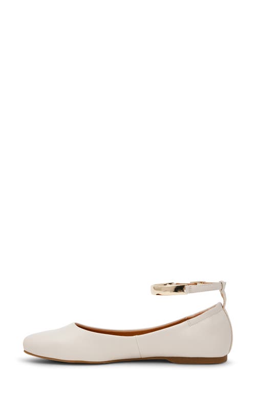 Dolce Vita Dv By  Muse Ankle Strap Flat In Ivory