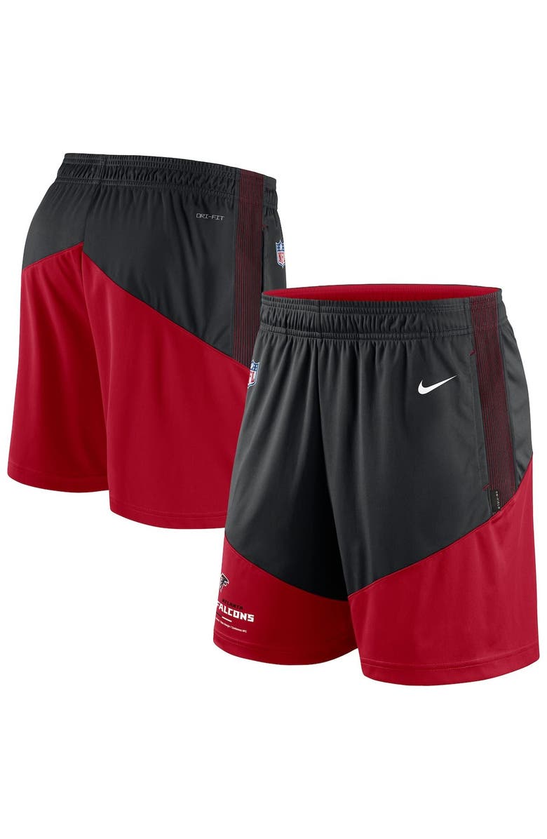Nike Men's Nike Black/Red Atlanta Falcons Sideline Primary Lockup Performance Shorts, Main, color, Black