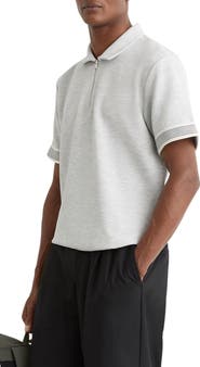 Reiss Bruno Quarter Zip Polo