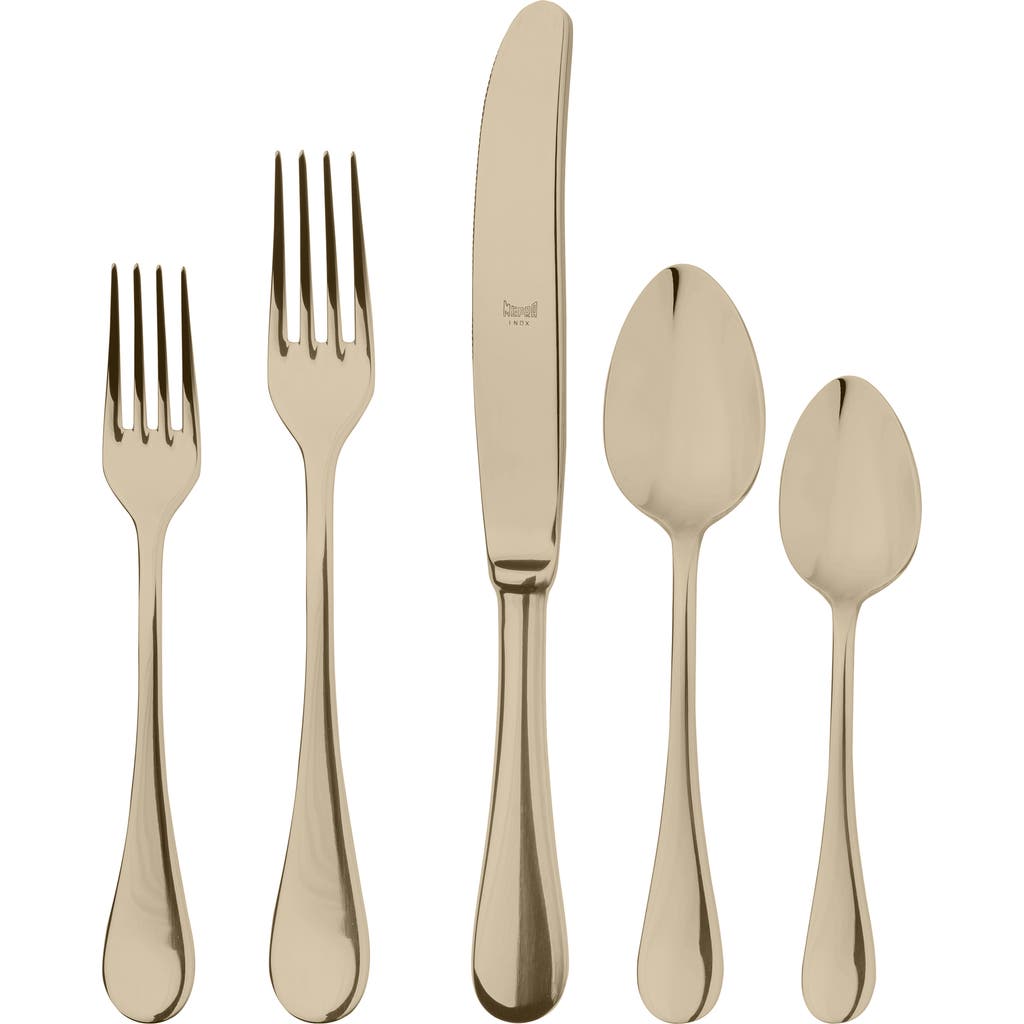 Mepra Brescia Flatware Set In Gold