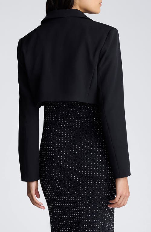 Kenneth Cole Balance Stretch Crop Jacket In Black