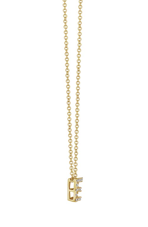 Bony Levy 18k Gold Pavé Diamond Initial Pendant Necklace In 18k Yellow Gold - E