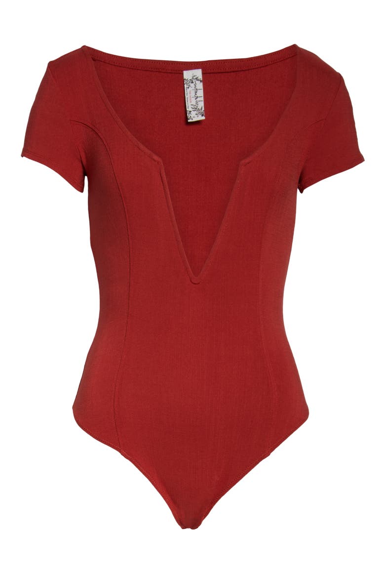 Deep Conversations Bodysuit, Alternate, color, TERRACOTTA