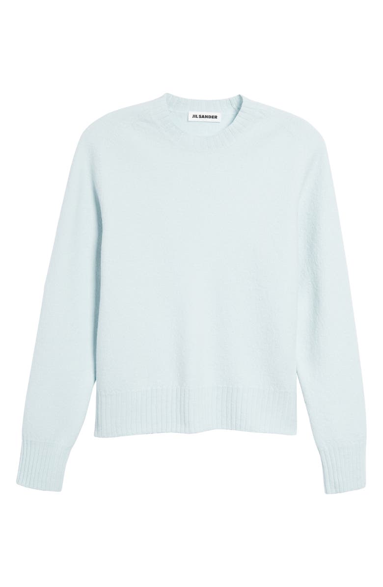 Jil Sander Merino Wool Shrunken Crewneck Sweater, Alternate, color,