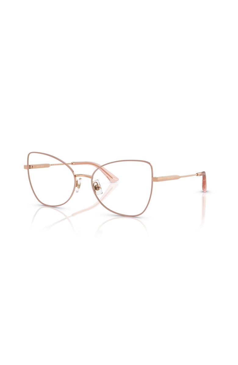 Jimmy Choo 55mm Butterfly optical glasses, Main, color, Gold