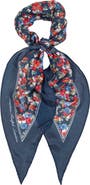 Lauren Ralph Lauren Large Floral Silk Diamond Scarf