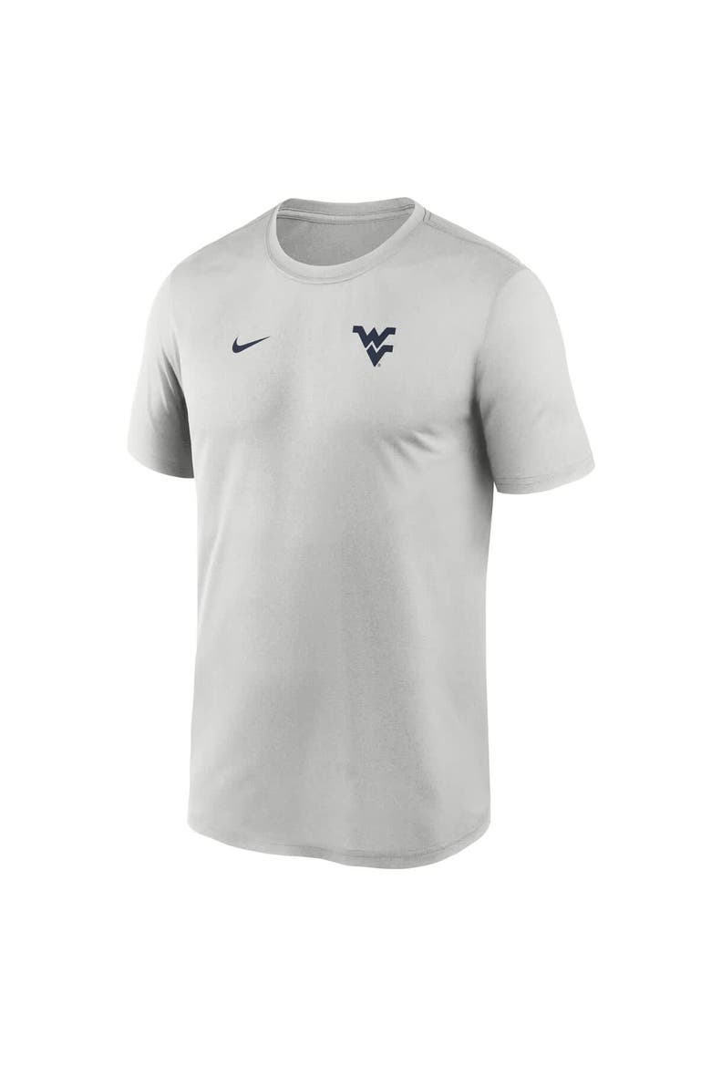 Men's Nike Gray West Virginia Mountaineers 2025 Sideline Small Logo Legend Performance T-Shirt, Alternate, color, Gray