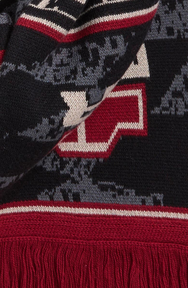 Martine Rose Reversible Cotton & Wool Scarf, Alternate, color, Grey Red