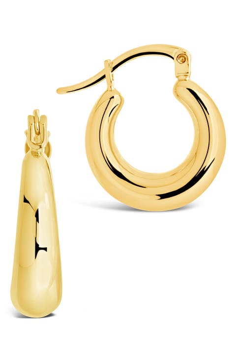 Graduated Tube Hoop Earrings
