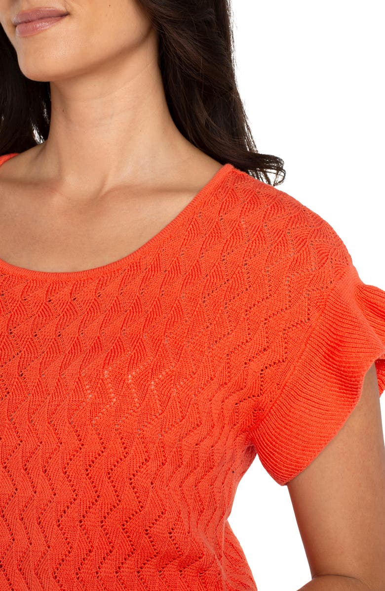 Liverpool Los Angeles Flutter Dolman Sleeve Sweater, Alternate, color, 