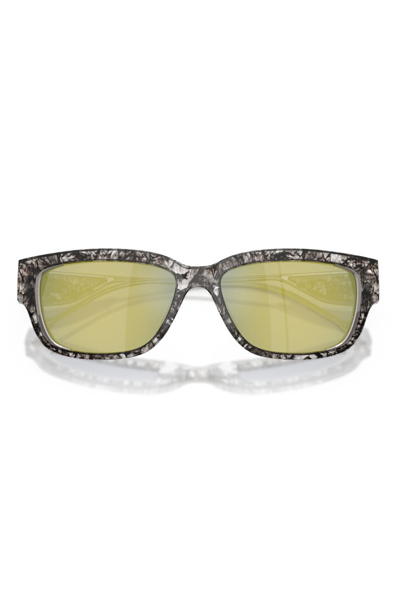 DIESEL<sup>®</sup> DL2002MU Geck-D 56mm Rectangular Sunglasses, Alternate, color, Havana / Violet / Emerald