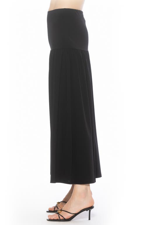 Alexia Admor Aven Drop Waist Maxi Skirt In Black