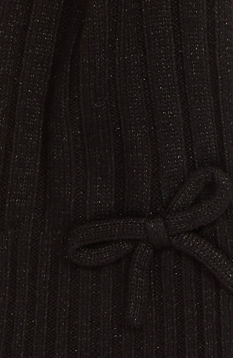 Kate Spade New York metallic bow knit scarf, Alternate, color, 